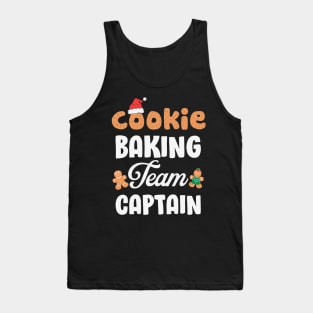 Cookie Baking Team Captain Funny Gingerbread Cookies Christmas Gift Tank Top